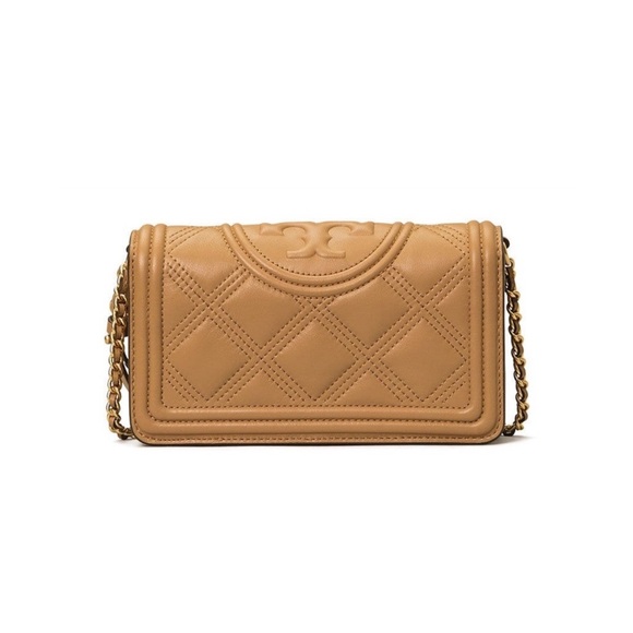 Tory Burch Handbags - Tory Burch Quilted Leather Fleming Soft Wallet on Chain Bag